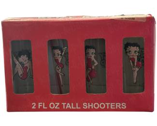 Vintage Betty Boop Shot Glasses Original