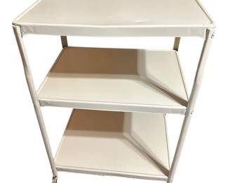 Vintage White/Cream Metal Cart