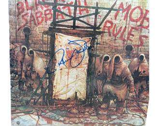 Black Sabbath Mob Rules Signed Lp