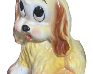 Vintage MCM Puppy Figurine Planter