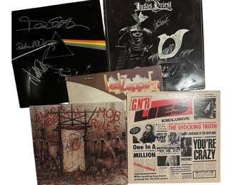 Signed Rock and Roll Albums