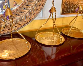 Brass Hanging trays