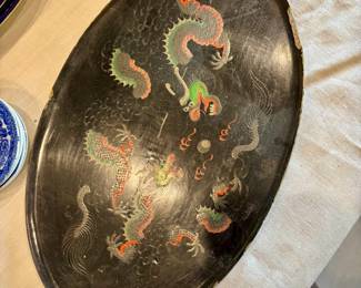 Chinese dragon lacquerware