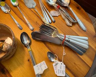 There's so many good serving pieces.  Even sterling!