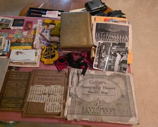 Lots of Vintage magazines; Canton memorabilia, travel, football hall of fame, local sports and more. Still funding more in totes and boxes.