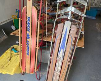 Vintage sleds.