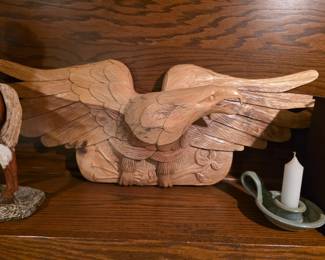 Beautiful large, hand carved eagle. 