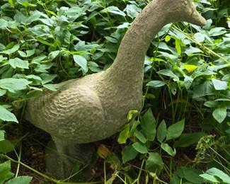 Concrete goose!