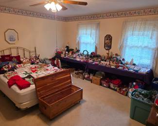 Christmas and holiday decorations room!