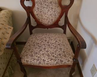 Antique french provincial arm chair.