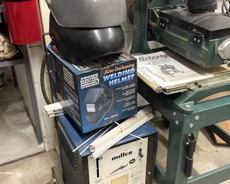 In the Barn 
Miller Thunderbolt 225V AC/DC power source
Stick Arc Welder 