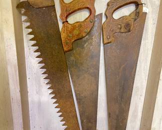 In the Barn 
Antique Saws 