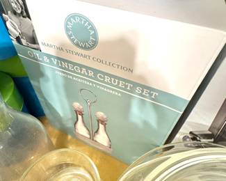 Martha Stewart Oil & Vinegar Cruet Set (boxed)