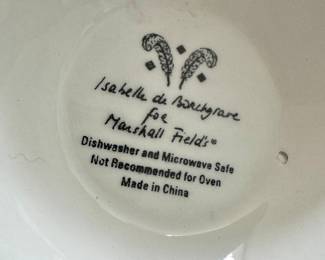 Marshall Field’s Dishware, Isabelle de Borchgrave for Marshall Field’s