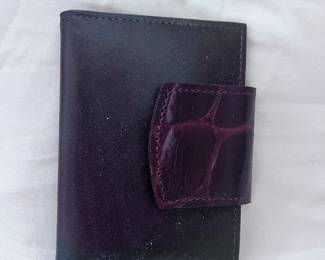 antique leather wallet