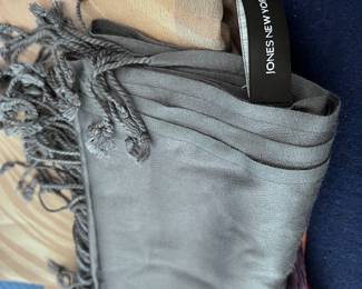 Jones New York Dark grey Scarfs 