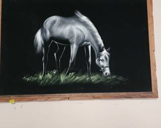 velvet horse wall decor