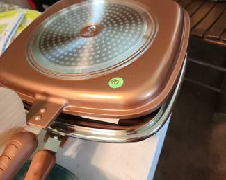 new copper flip pan