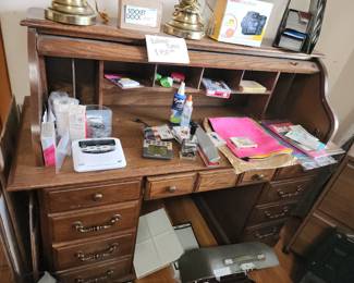 vintage roll top desk