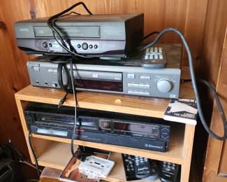 VCR's and DVD players