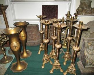 Entire room pf Church items and architectural