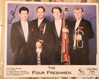 The Four Freshmen autographed promo photo 
