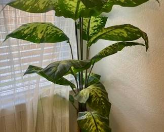 Decorative Artificial Golden Dieffenbachia Plant .