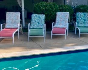 Reclining/Adjustable Patio/Pool Loungers.