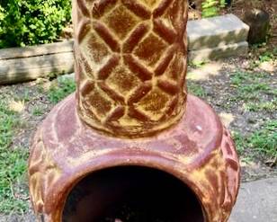 Clay Hickory Outdoor Chimenea.