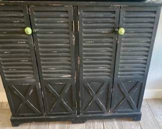 Shutter Door Console Cabinet.