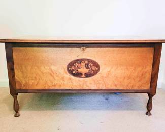 Hope chest - inlaid - cedar lined. Lovely!