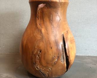 K. Adams - Cherry Wood Vase