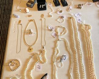 An assortment of 10K, 14K, and 18K gold Jewelry 