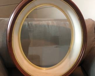 Antique Oval Shadow Frame - From a building torn down on the ISU campus in Bloomington IL.