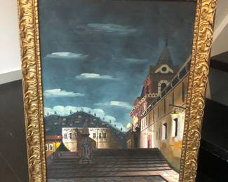 J. Medina - Pastel on Board - Quito Ecuador 