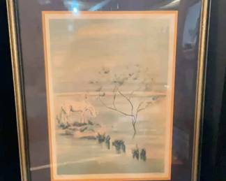 ZARON Framed Signed Numbered Lithograph 