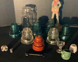 Vintage Antique Insulators Decor