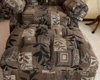 Charles Schneider Chair And Ottoman