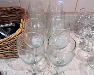 assorted wine glasses 