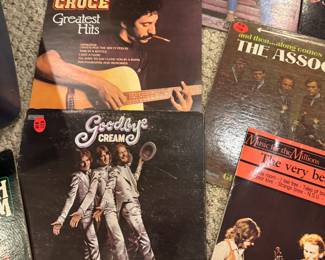 Legendary Folk & Rock Vinyl – Jim Croce, Cream Goodbye, CSN, The Association


