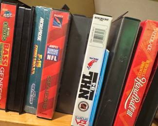 Retro Sega Genesis Games, Complete with Original Cases - Sega Genesis Sports Games, ESPN, NHL 94, NFL, Bass Fishing

