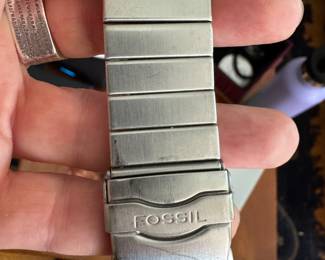 Fossil Big Tic JR-8539 watch stainless steel water resistant 165 ft