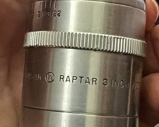 Vintage Wollensak Raptar 3" Cine Telephoto lens