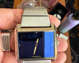 Fossil Big Tic JR-8539 watch stainless steel water resistant 165 ft