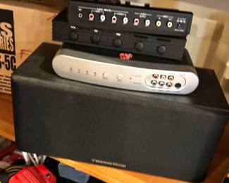 Cerwin-Vega Center Speaker, AV Selector Switches, Audio Gear Bundle

