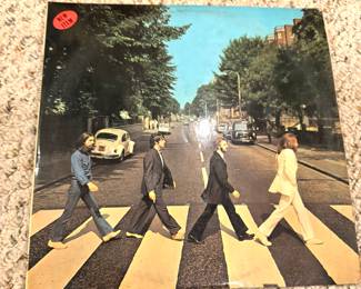 Classic Beatles Abbey Road Vinyl LP — Iconic Zebra Crossing Album Cover

