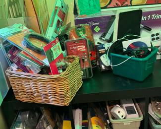 Everyday Office Essentials - Desk tools and accessories (paper clips, cutters, calculators, rulers) 