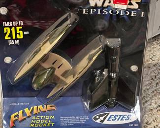 1999 Star Wars Episode I Estes Flying Rocket – Trade Federation Droid Fighter – Sealed