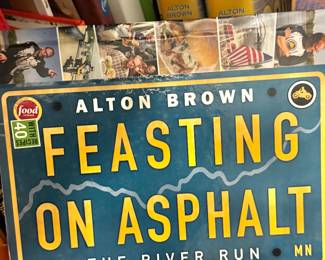 Alton Brown Feasting on Asphalt DVD Tin, Food Network Collectible, Recipe Travel Series