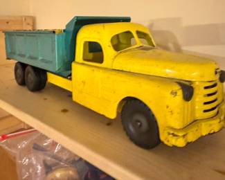 Structo Vintage Pressed Steel Dump Truck Toy
